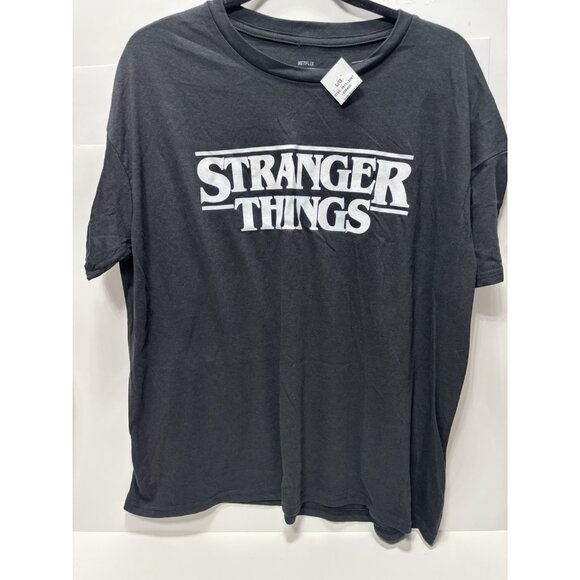 Stranger Things Netflix T-Shirt Black Mens Large Official Tee Brand New - Picture 3 of 5